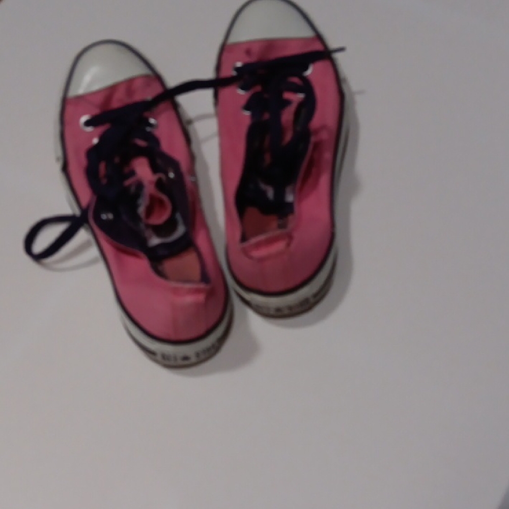 Converse Pink and Black Sneakers